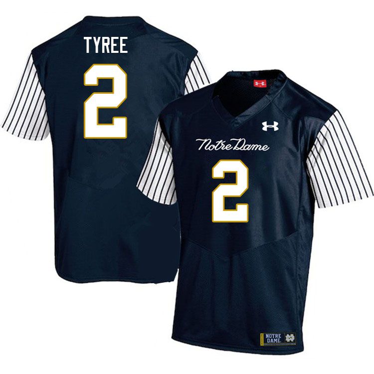 Men #2 Chris Tyree Notre Dame Fighting Irish College Football Jerseys Stitched-Alternate